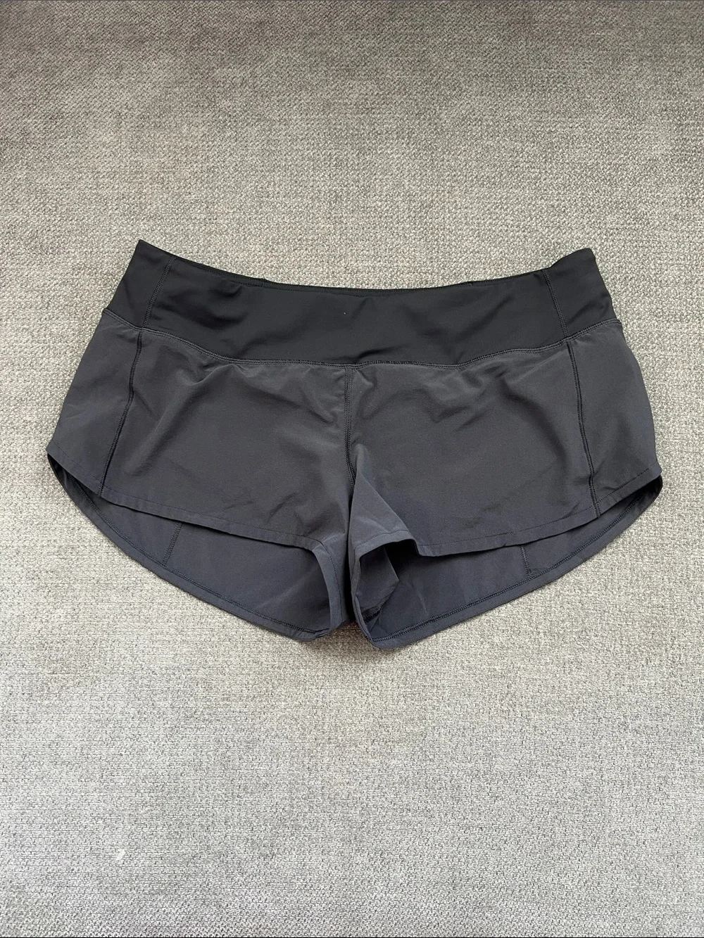 lululemon athletica Black Layered Athletic Running Shorts